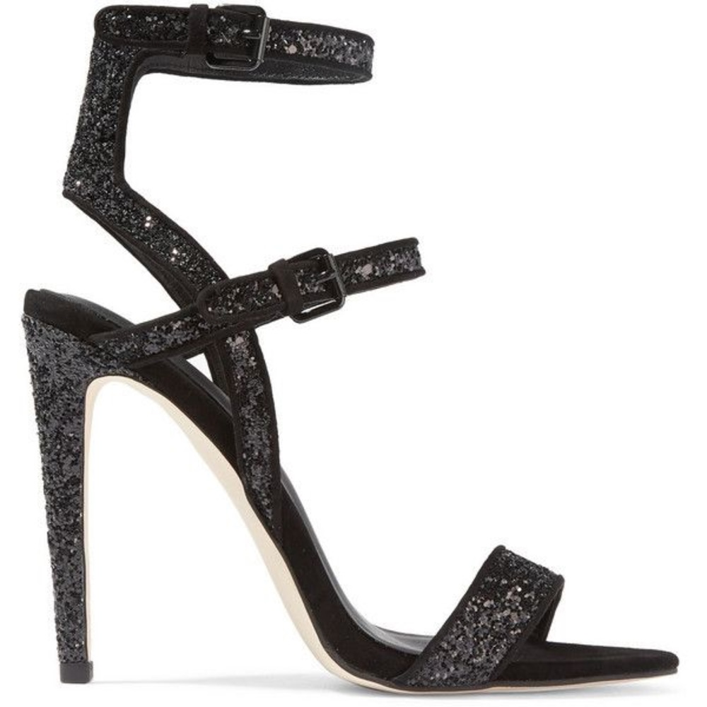 Rebecca Minkoff Rosalie Black Glitter - 9M